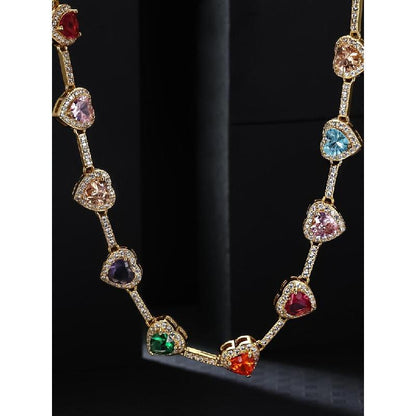 Heart Shaped Colorful Necklace