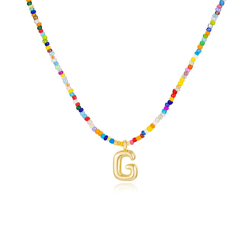 Colorful Letter Necklace