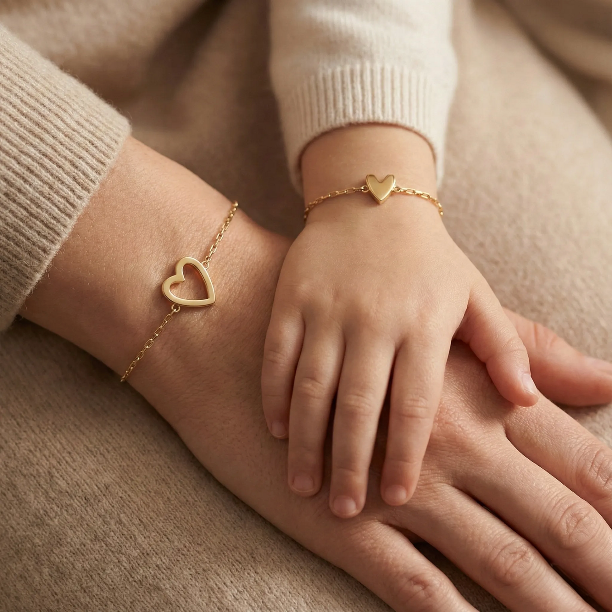 Matching Heart Bracelets