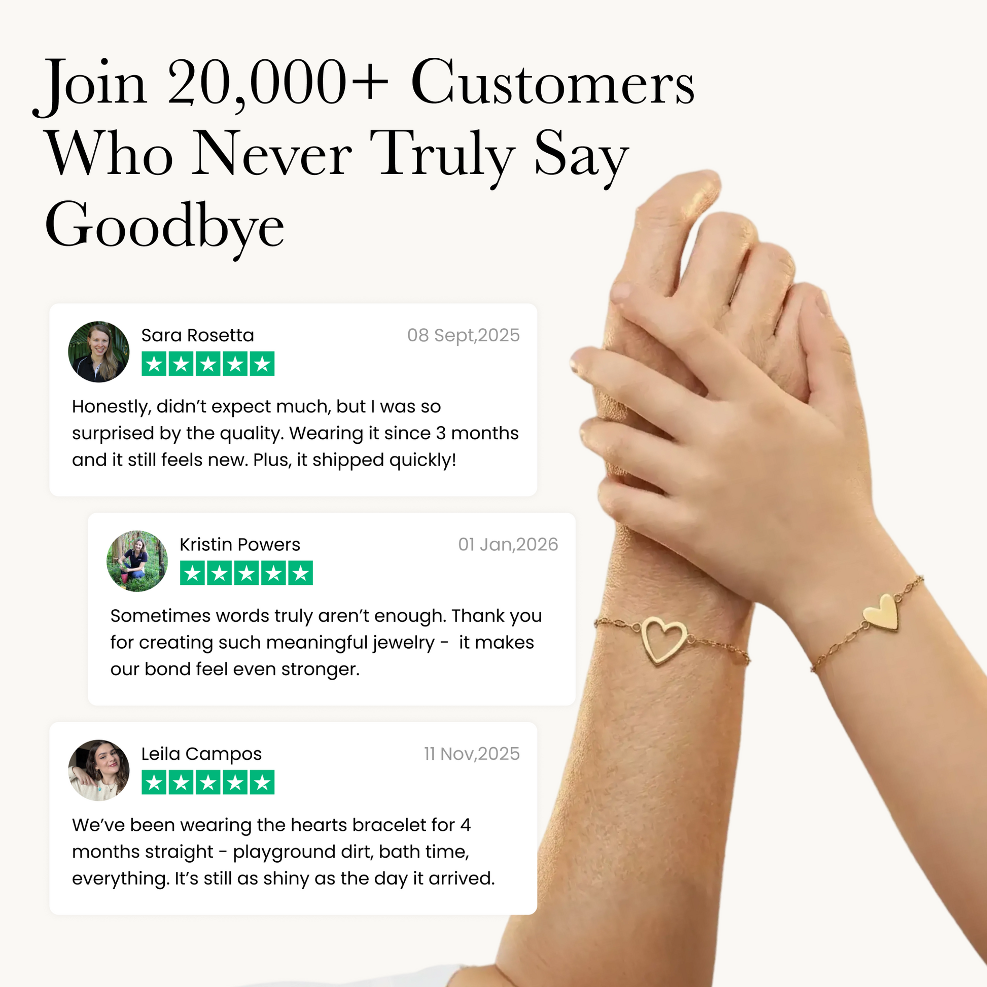 Matching Heart Bracelets