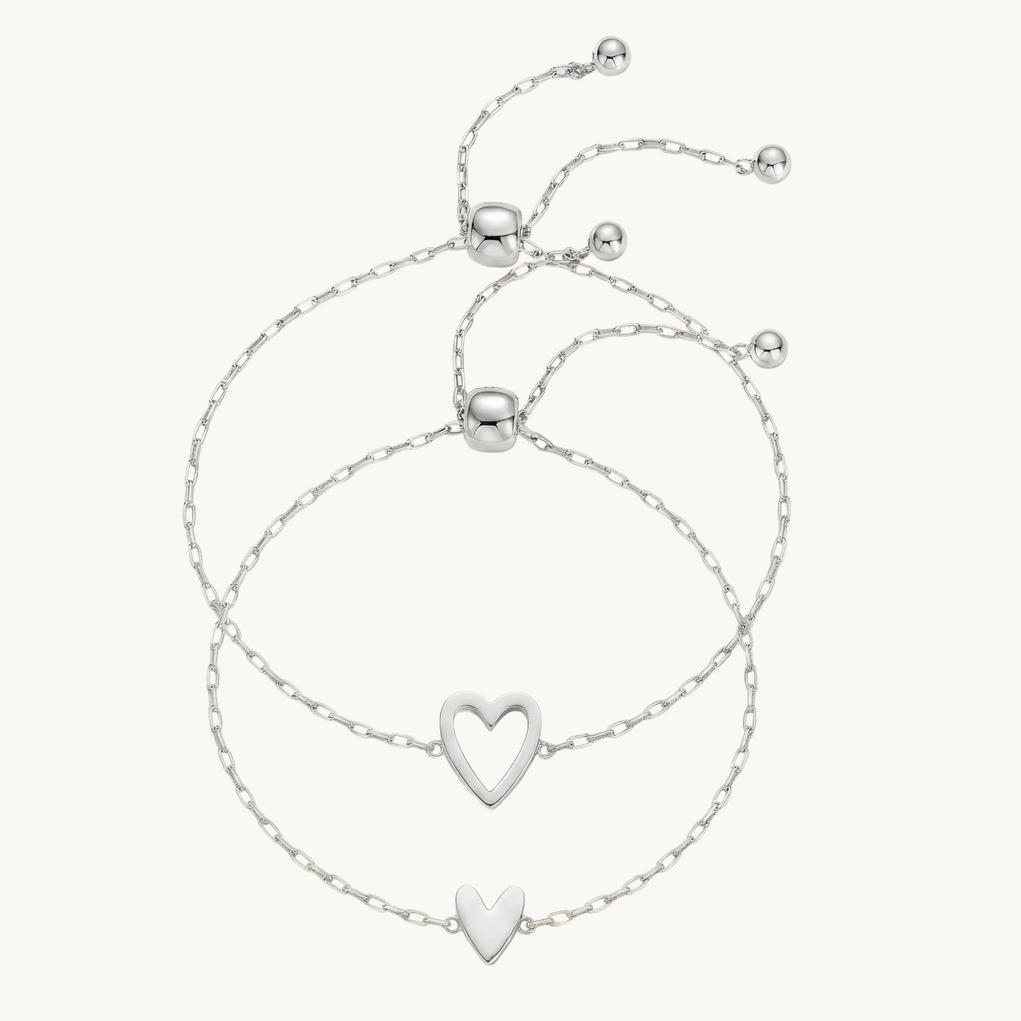 Matching Heart Bracelets