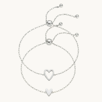 Matching Heart Bracelets