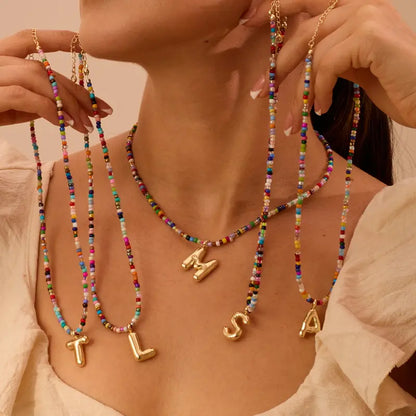 Colorful Letter Necklace