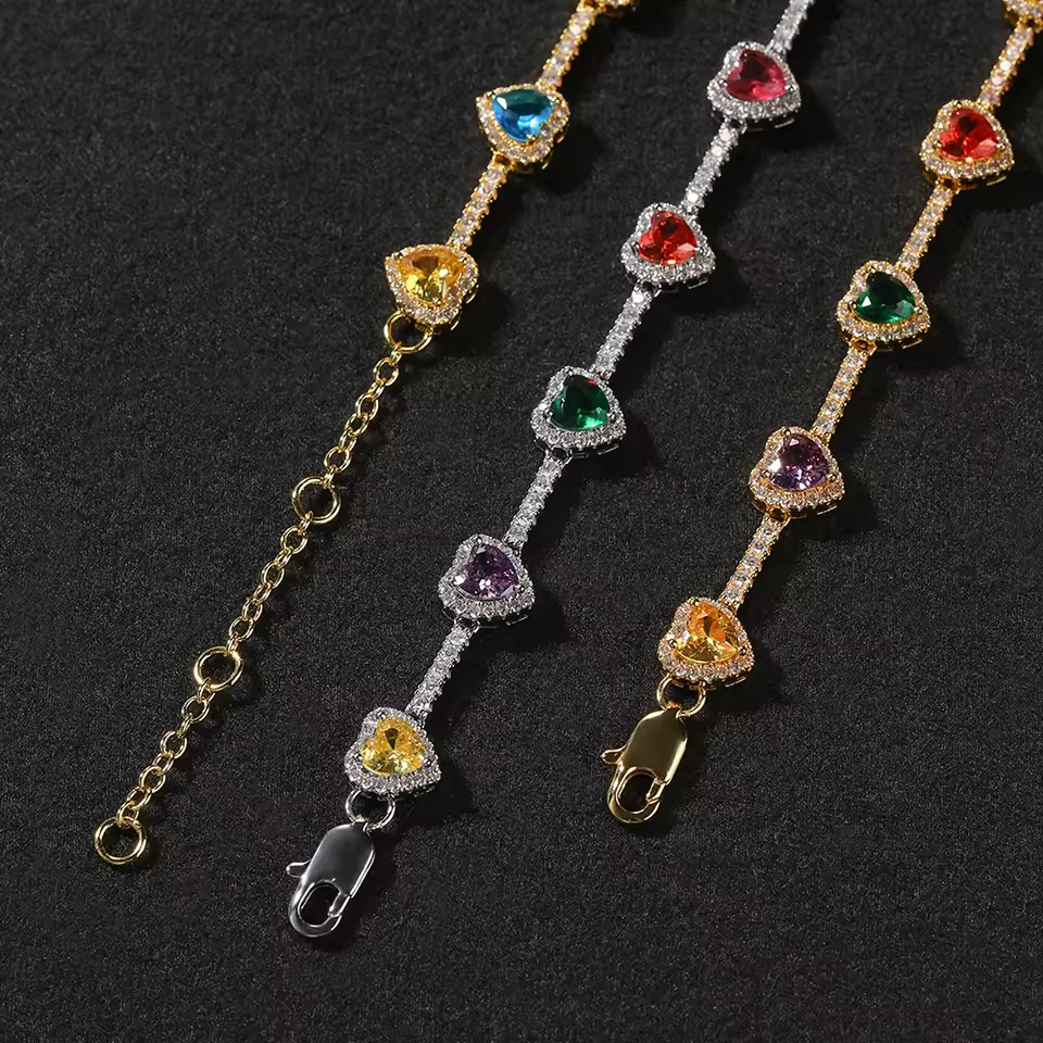 Heart Shaped Colorful Necklace