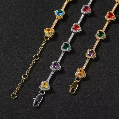 Heart Shaped Colorful Necklace